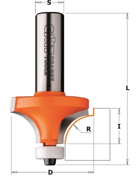 Solid surface rounding over bits