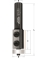 Solid surface sink and trim bits with insert knives and Delrin® bearing - Ref. CMT88056211 - A 10°