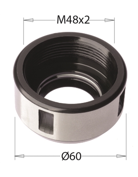 Clamping nut for "DIN6388" collets