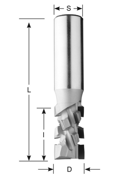 Brocas fresadoras de diamante Z2+2