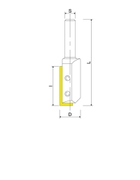 Routing bits 1 cut 8mm tail