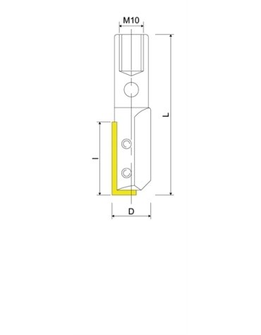 Frese FOZ - 1 taglio Filettatura interna M10 nella gamma di frese a taglio dritto FOZ di FOREZTOOL