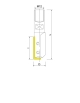 Routing bits 1 cut M12X1 int. thread