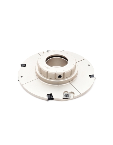 Cabezal para ranuras, extensible con rueda