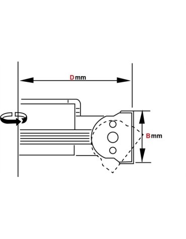 Porte-outils orientable à plaquettes carbure jetables réglage molette mécanique