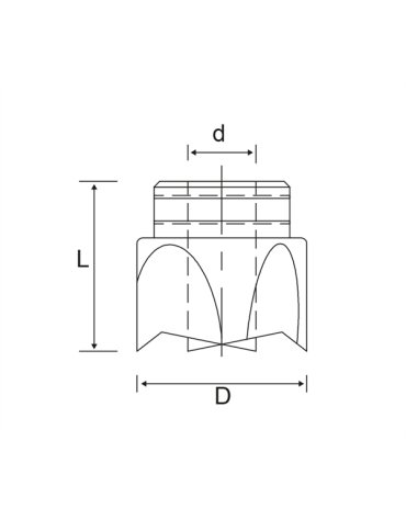 Fraisoir 90° adaptable sur mèches hélicoïdales à spire unique Fraisoir 90° adaptable sur mèches hélicoïdales à spire unique