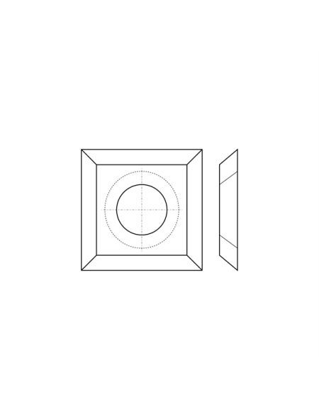 Plaquitas insertables de carburo - Cuadrado