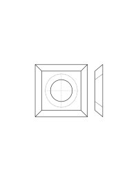 Plaquettes amovibles carbure - Carré