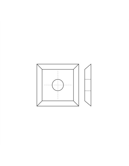 Inserti in metallo duro - Inserti quadrati in metallo duro standard di FOREZTOOL