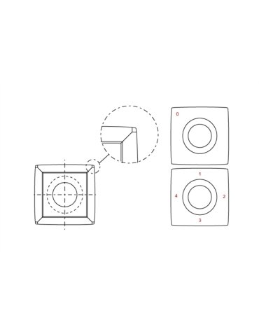 Plaquettes amovibles carbure - pour outils de rabotage Plaquettes amovibles carbure - pour outils de rabotage