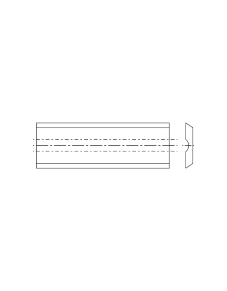 Plaquettes amovibles carbure 2 coupes, rainure grande face