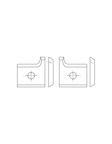 Plaquitas insertables de carburo - Aplacadora de cantos