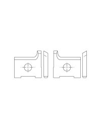 Plaquettes amovibles carbure plaqueuse de chant Plaquettes amovibles carbure plaqueuse de chant