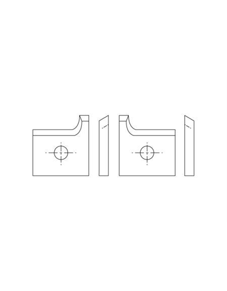 Plaquitas insertables de carburo - Aplacadora de cantos