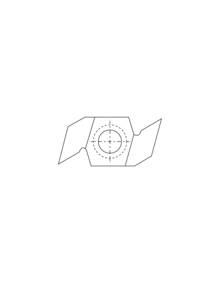 Grooved carbide insert