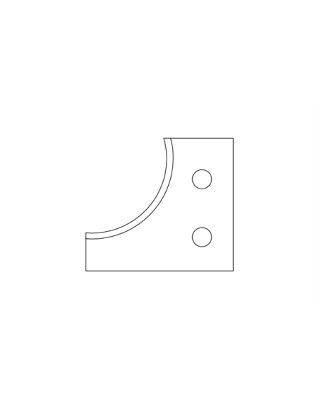 Carbide inserts for multi quarter circle cutter head