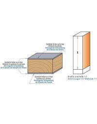 Fraises hélicoïdale avec double roulement