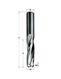 Frese a spirale positiva con rompitruciolo e smusso a 60° per serrature - 191 in Frese a spirale