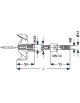 Chrome steel drilling system 2 Ø 51-65 mm