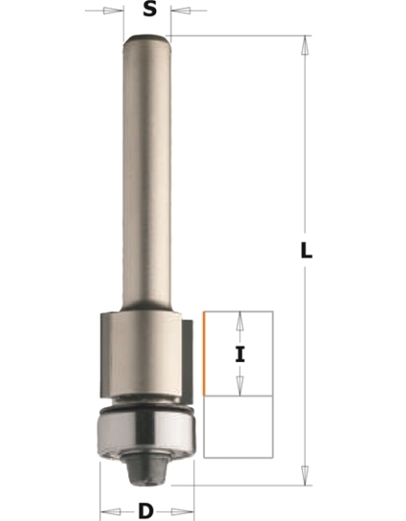 DP flush trim router bits for laminates