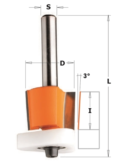 3-in-1 Bündigfräser für Laminat