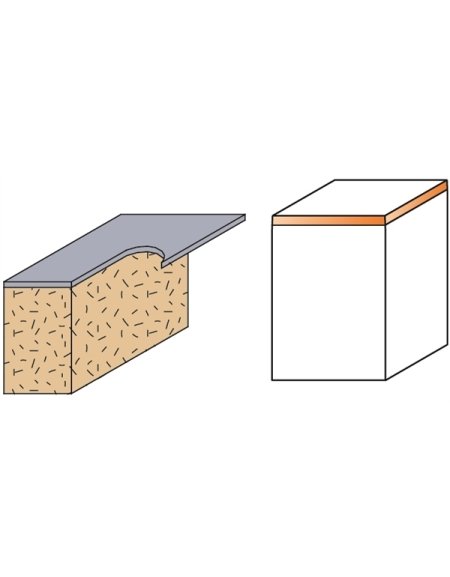 Fraises à affleurer pour laminés 3 en 1