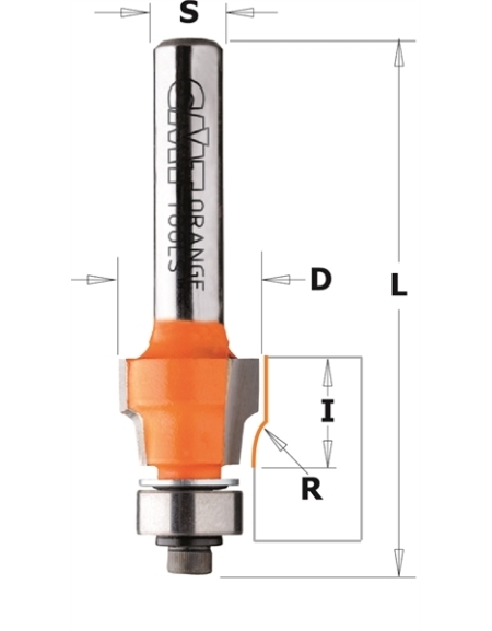 File-free flush trim router bits for laminates