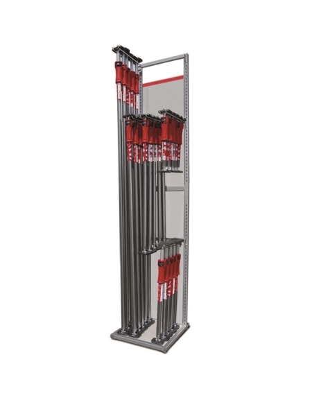Display for extensible clamps double security