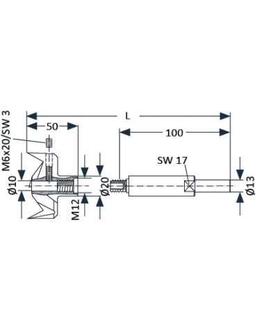 Sistema di foratura 3 in acciaio cromato Ø 50 - 100 mm in Sistema di foratura 3 di ZOBO