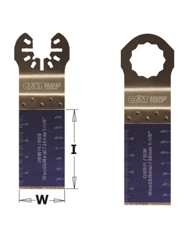 Lame per taglio a tuffo e a filo per legno e metallo - Lame oscillanti da 28 mm - Legno e metallo di CMT