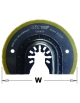 Extra-long life radial saw blade for wood and metal - 87mm