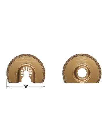 Lame segmentate con punta in carburo - Lame oscillanti da 87 mm - Muratura di CMT