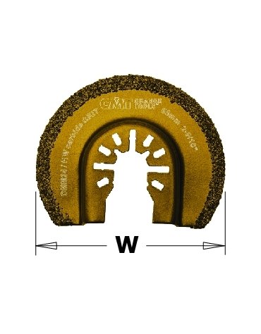 Lames segmentées à concrétion carbure - 65mm