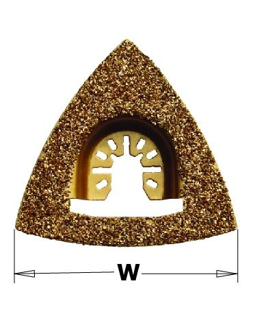 Platorello abrasivo con punta in carburo - Lame oscillanti da 80 mm - Muratura di CMT