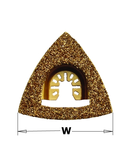 Carbide grit delta rasp - 80mm