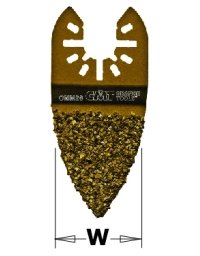 Platorello abrasivo con punta in carburo a doppia faccia - Lame oscillanti da 35 mm - Muratura di CMT