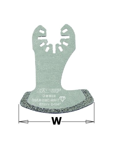 Lame segmentate diamantate extra-lunghe - Lame oscillanti da 57 mm - Muratura di CMT