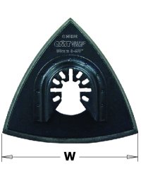 Supporto triangolare per fogli abrasivi - Lame oscillanti da 93 mm - Legno di CMT