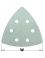 Delta polishing fleece, perforated - 93mm - Ref. CMTOMA30000-X4 - W 93