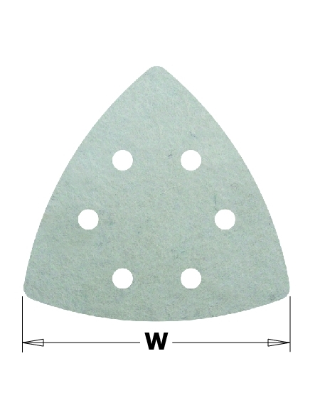 Feuilles abrasives triangulaire - 93mm