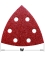 Aluminium-oxide delta sandpaper for wood, perforated - 93mm - Ref. CMTOMA30120-X10 - W 93