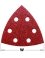 Fogli abrasivi triangolari - ossido di alluminio - 93 mm Fogli abrasivi triangolari - ossido di alluminio - 93 mm