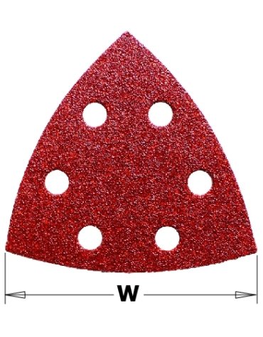 Feuilles abrasives triangulaire - à l'oxyde d'aluminium - 93mm