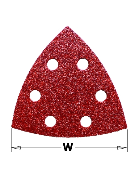 Feuilles abrasives triangulaire - à l'oxyde d'aluminium - 93mm