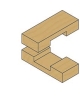 Straight router bits, short series