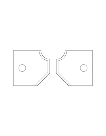 Plaquettes amovibles carbure pour porte-outils chanfrein-rayon Plaquettes amovibles carbure pour porte-outils chanfrein-rayon