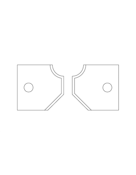 Plaquettes amovibles carbure pour porte-outils chanfrein-rayon