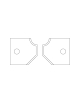 Plaquettes amovibles carbure pour porte-outils chanfrein-rayon