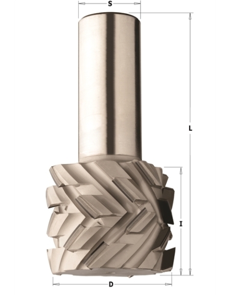 Diamond router cutters with 40° shear angle