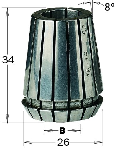Mandrini portautensili ER25 in Mandrini portautensili di CMT